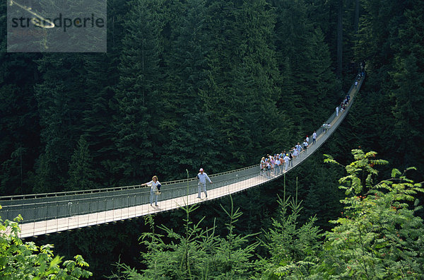 Capilano Suspension Bridge  British Columbia  Kanada  Nordamerika