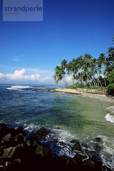 Strand in der Nähe von Galle  Sri Lanka  Indischer Ozean  Asien