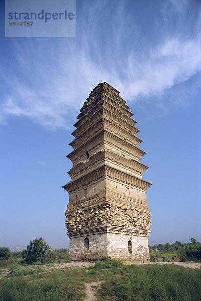 Die Hamata-Pagode im Sanmenxi in der chinesischen Provinz Henan  China  Asien