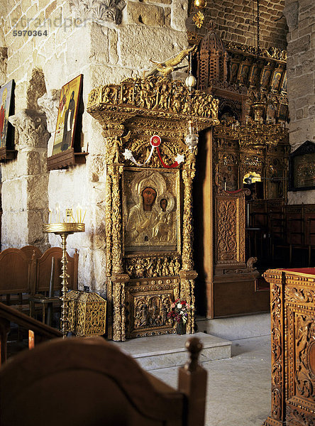 Viele Icons in der Kirche des St. Lazarus  Larnaca  Zypern  Europa
