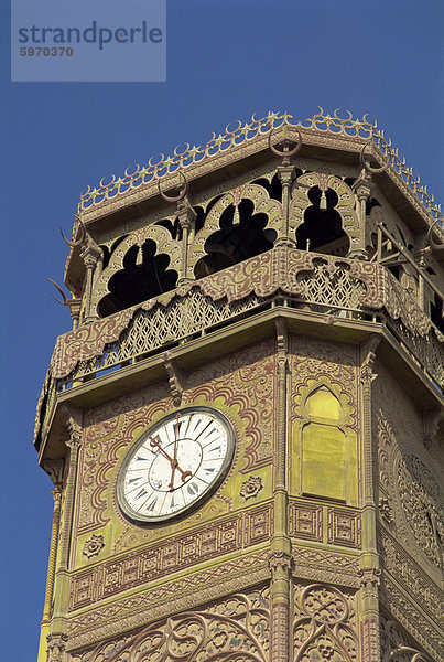 Der Turm des Muhammad-Ali-Moschee  Kairo  Ägypten  Nordafrika  Afrika
