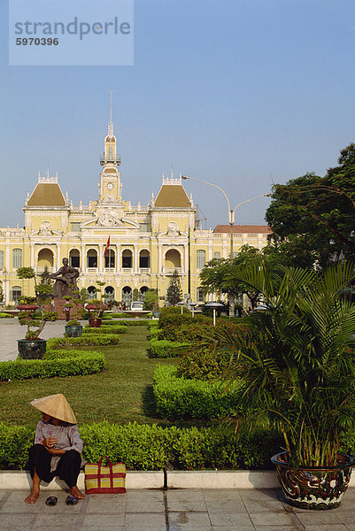 Hotel de Ville (Rathaus)  Saigon (Ho-Chi-Minh-Stadt)  Vietnam  Indochina  Südostasien  Asien