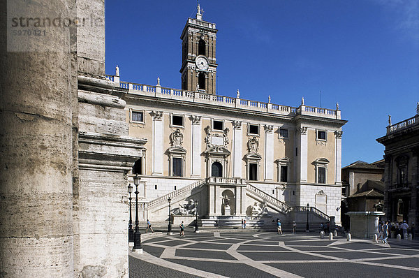 Senatoren Palast  Campidoglio  Rom  Latium  Italien  Europa