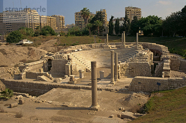 Römisches Amphitheater  Alexandria  Ägypten  Nordafrika  Afrika