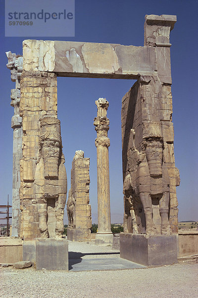 Das Gateway von Xerxes  Persepolis  UNESCO World Heritage Site  Iran  Naher Osten