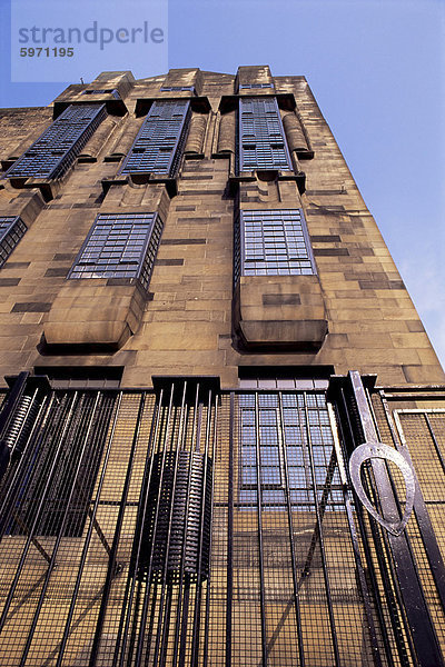 Glasgow School of Art  Glasgow  entworfen von Charles Rennie Mackintosh  Schottland  Vereinigtes Königreich  Europa