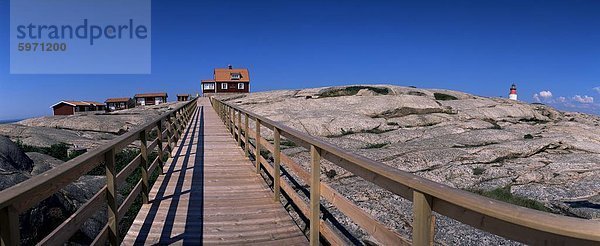 Gästehaus am Hallo  eine baumlose Granit-Insel und Naturschutzgebiet  aus Smögen  Bohuslan  West Küste  Schweden  Skandinavien  Europa