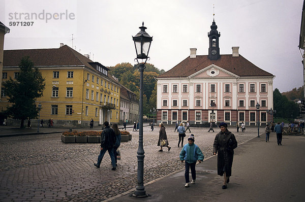 Rathausplatz  Tartu  Estland  Baltikum  Europa