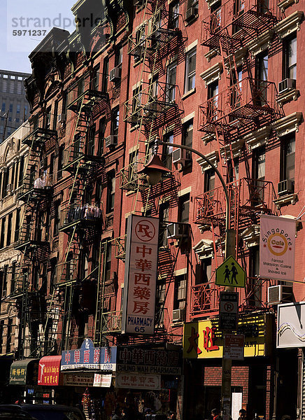 Chinatown  New York City  New York  Vereinigte Staaten Staaten  Nordamerika