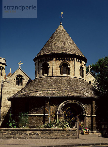 Holy Sepulchre Rundkirche  Round Church Street  Cambridge  Cambridgeshire  England  Vereinigtes Königreich  Europa