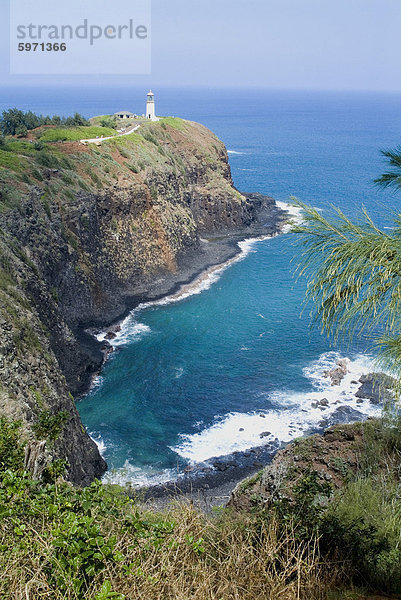 Kilauea Lighthouse  Kilauea Point  National Wildlife Refuge  Insel Kauai  Hawaii  Vereinigte Staaten von Amerika  Pazifik  Nordamerika