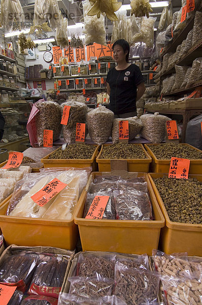 Traditionelle chinesische Medizin  Distrikt Sheung Wan  Hong Kong  China  Asien