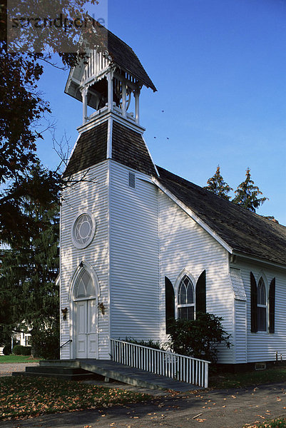 Clapboard methodistische Kirche  Dutchess County  New York State  Vereinigten Staaten von Amerika  Nordamerika