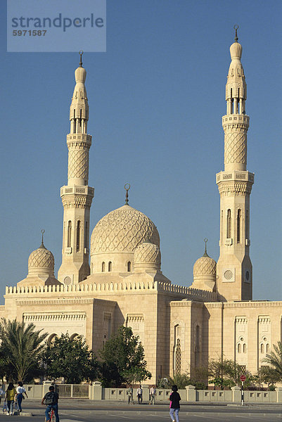 Die Jumeirah Moschee  Dubai  Vereinigte Arabische Emirate  Naher Osten