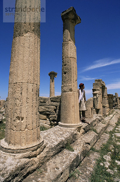 Römische Ruinen  Kyrene  UNESCO-Weltkulturerbe  Cyrenaica  Libyen  Nordafrika  Afrika