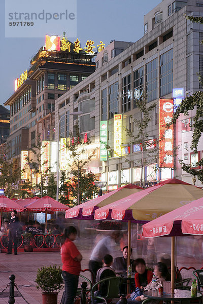 Wangfujing Dajie einkaufen Bezirk  Beijing  China  Asien