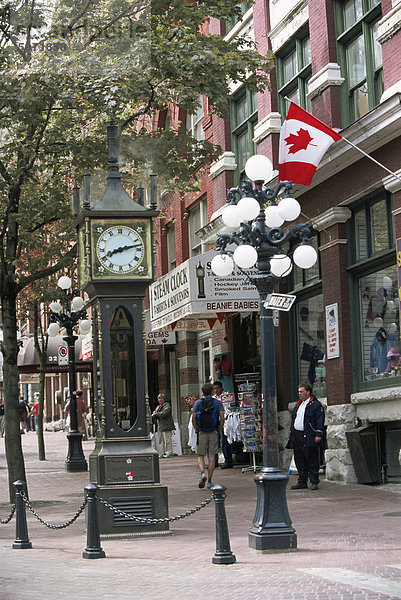 Dampf-Uhr in Gastown  Vancouver  British Columbia  Kanada  Nordamerika