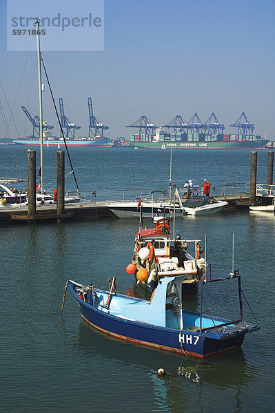 Harwich Hafen  Essex  England  Vereinigtes Königreich  Europa