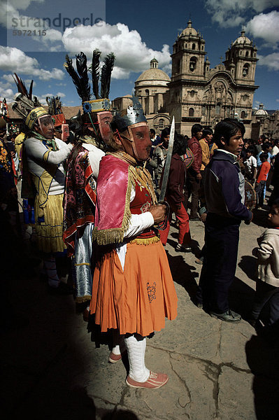 Inti Raymi Festival  Cuzco  Peru  Südamerika