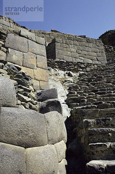 Inka-Festung  Ollantaytambo  Peru  Südamerika