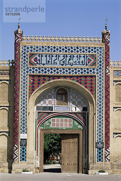 Sitorai-Mokhi-Khosa  Sommer-Palast-Tor  in der Nähe von Bukhara  Uzbekistan  Zentral-Asien  Asien