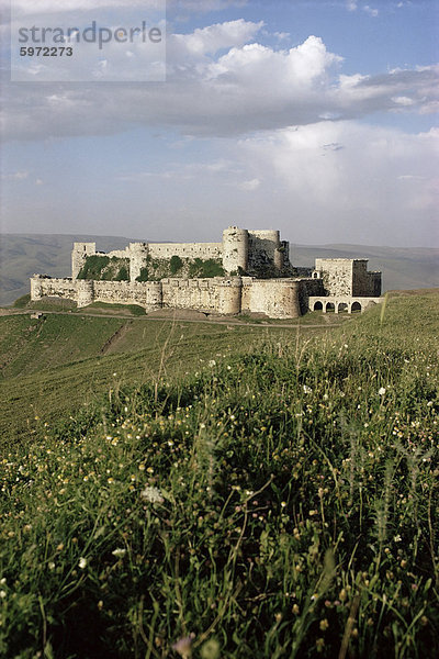 Der Krak des Chevaliers  Crusader Schloss  Syrien  Naher Osten