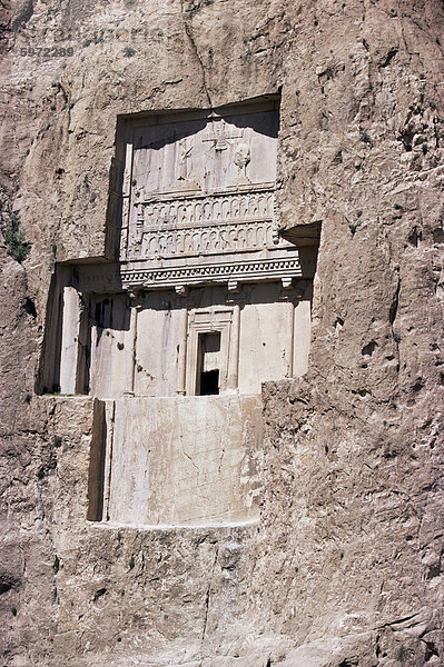 Grab von Darius in Naqsh-e Rustam  Iran  Naher Osten