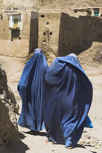 Wand gehen Gebäude innerhalb Kleidung Afghanistan antik Asien Zitadelle