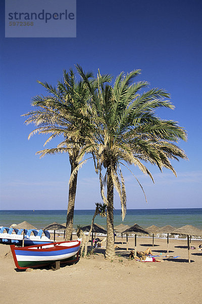 Strand in Estepona  Malaga  Andalusien  Spanien  Europa