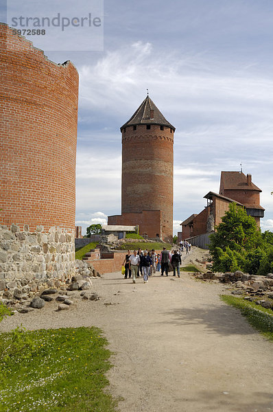 Burg Turaida  in der Nähe von Sigulda  Lettland  Baltikum  Europa