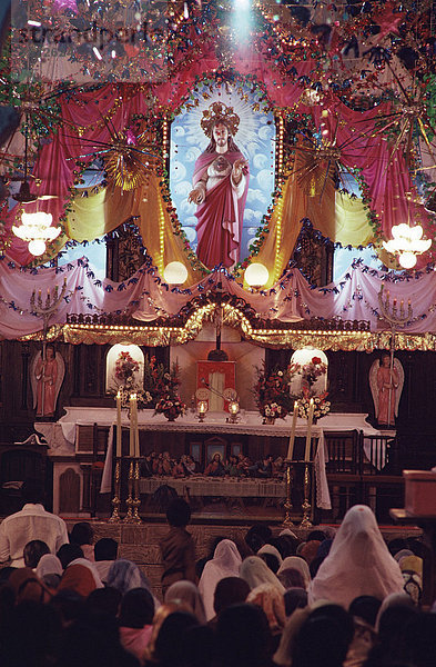 St. Sebastian Kirche  Cochin  Kerala Zustand  Indien  Asien