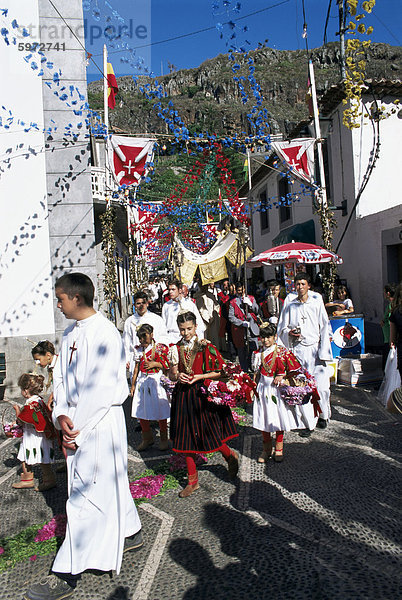 Festa in Ribeira Brava  Madeira  Portugal  Europa