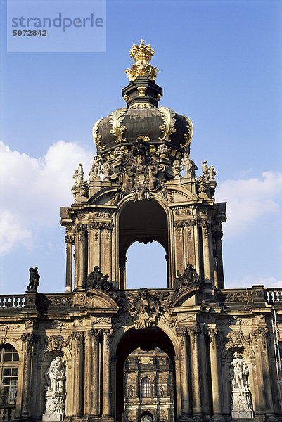 Krone Tor  Zwinger  Dresden  Sachsen  Deutschland  Europa