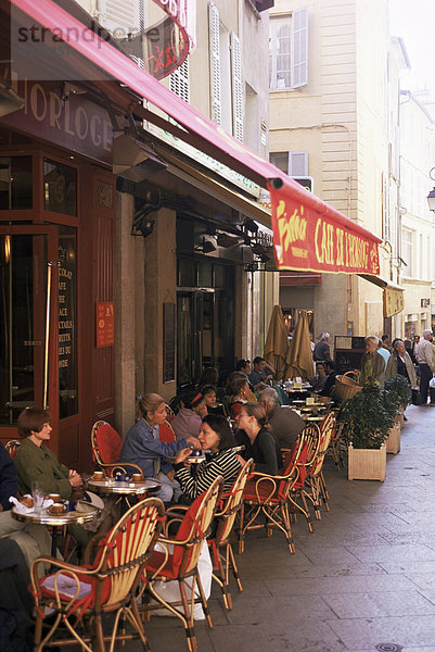 Cafe  AIX Bouches-du-Rhône  Provence  Frankreich  Europa