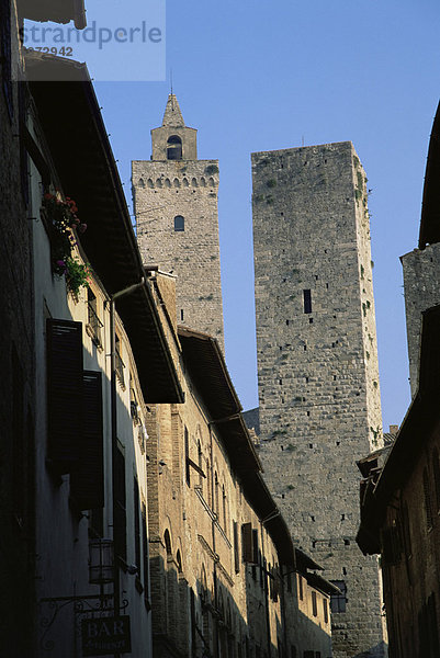 Türme von San Gimignano  UNESCO World Heritage Site  Toskana  Italien  Europa