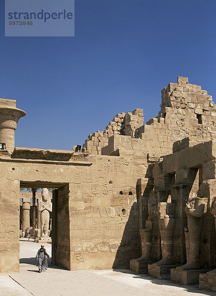 Karnak-Tempel  Theben  UNESCO World Heritage Site  Ägypten  Nordafrika  Afrika