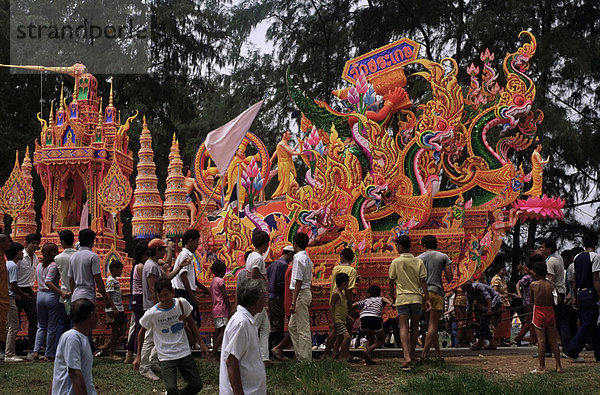 Chak Phra Festival  Songkhla  Thailand  Südostasien  Asien