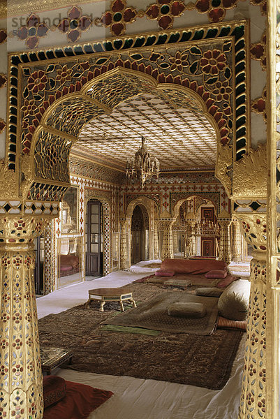 Zustand den Zuschauerraum  der Stadtpalast  Jaipur  Rajasthan  Indien  Asien