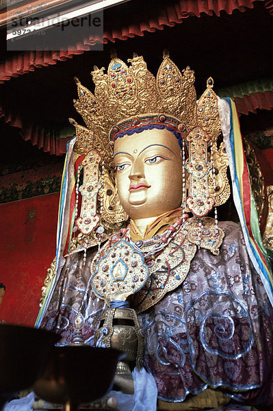 Statue von Buddha  Lhasa  Tibet  China  Asien