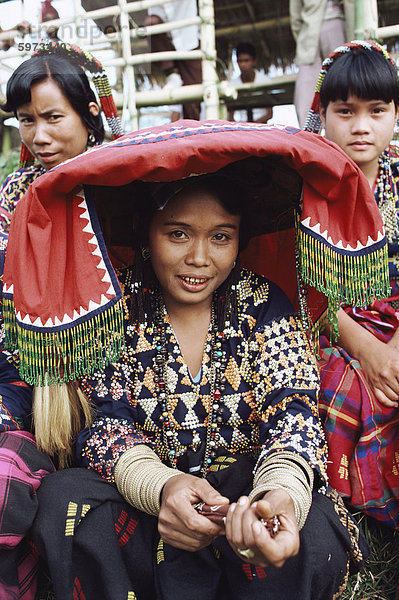 Frauen der T'Boli Stammes-Leute  Süden Provinz Cotabato  Mindanao  Philippinen  Südostasien  Asien