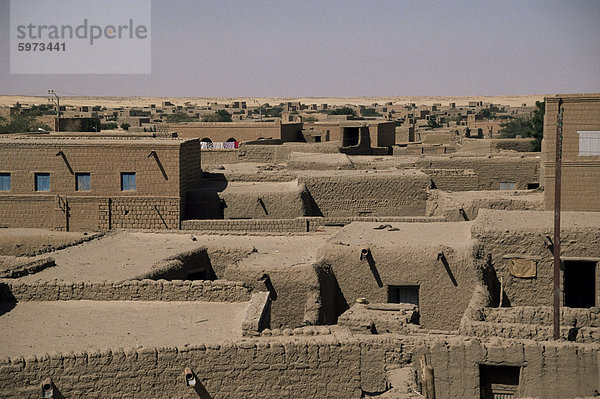 Blick über Dächer  Timbuktu  Mali  Afrika