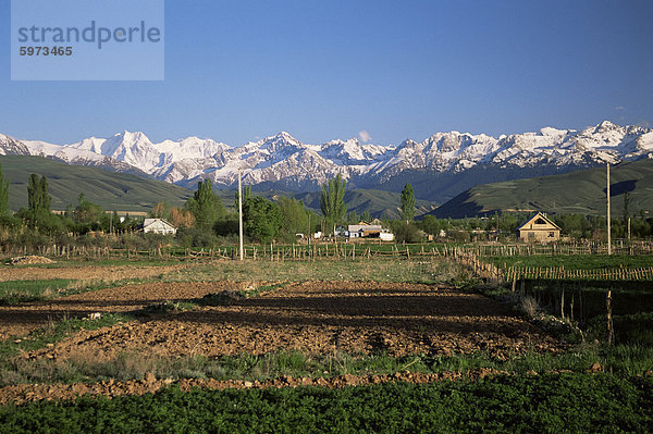 Tersey Ala-Too-Bergen der Tien-Shan-Reihe von See Issyk-Kul  Kirgisien  Zentralasien  Asien