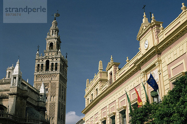 Die Giralda-Turm  Sevilla  Andalusien  Spanien  Europa