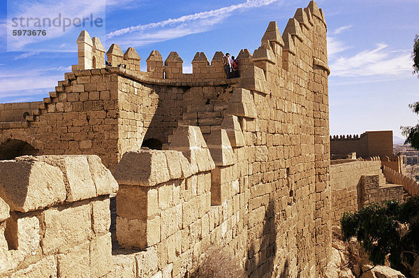 Turm (Tercer Recinto)  Alcazaba  Almeria  Andalusien  Spanien  Europa