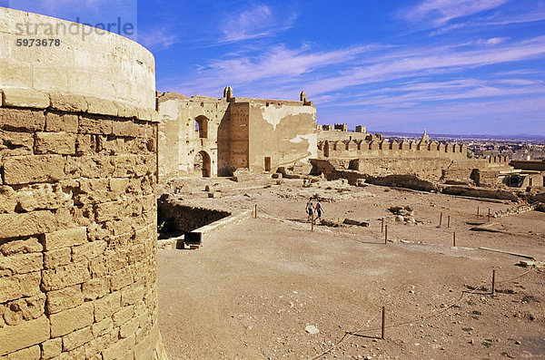 Ruinen und Mauern (Segundo Recinto)  Alcazaba  Almeria  Andalusien  Spanien  Europa