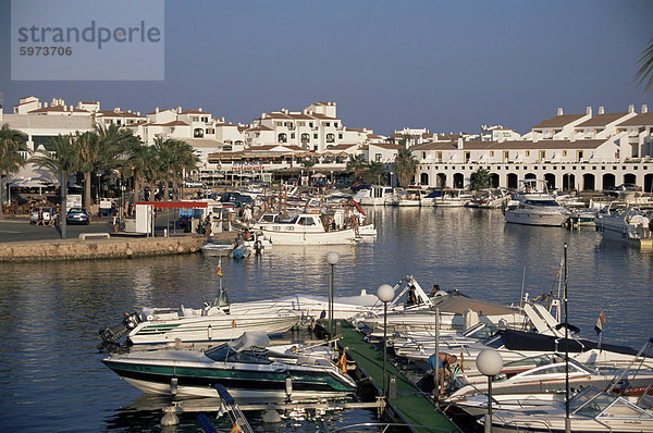 Marina  Cala En'Bosch  Menorca  Balearen  Spanien  Mediterranean  Europa