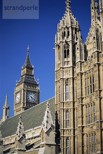Big Ben und die Houses of Parliament  UNESCO Weltkulturerbe  London  England  Großbritannien  Europa