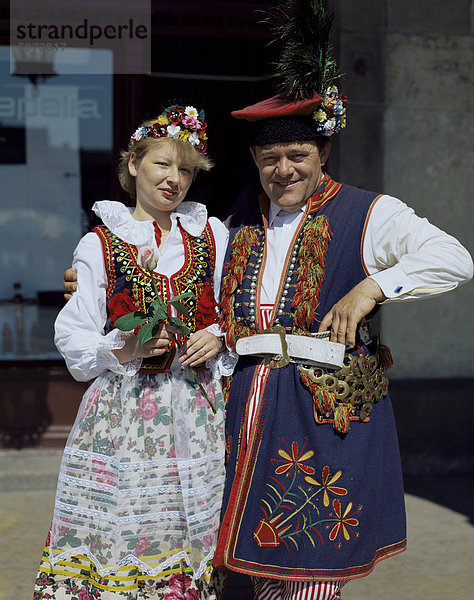 Traditionelle Kleidung  Polen  Europa