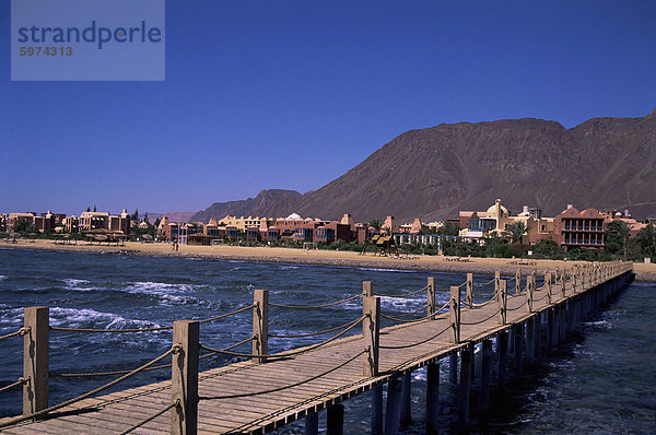 Beach Resort in Taba Heights  Golf von Aqaba  Rotes Meer  Sinai  Ägypten  Nordafrika  Afrika