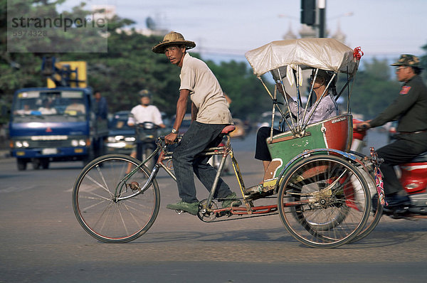 Samlor  Rikscha Taxi  Vientiane  Laos  Indochina  Südostasien  Asien